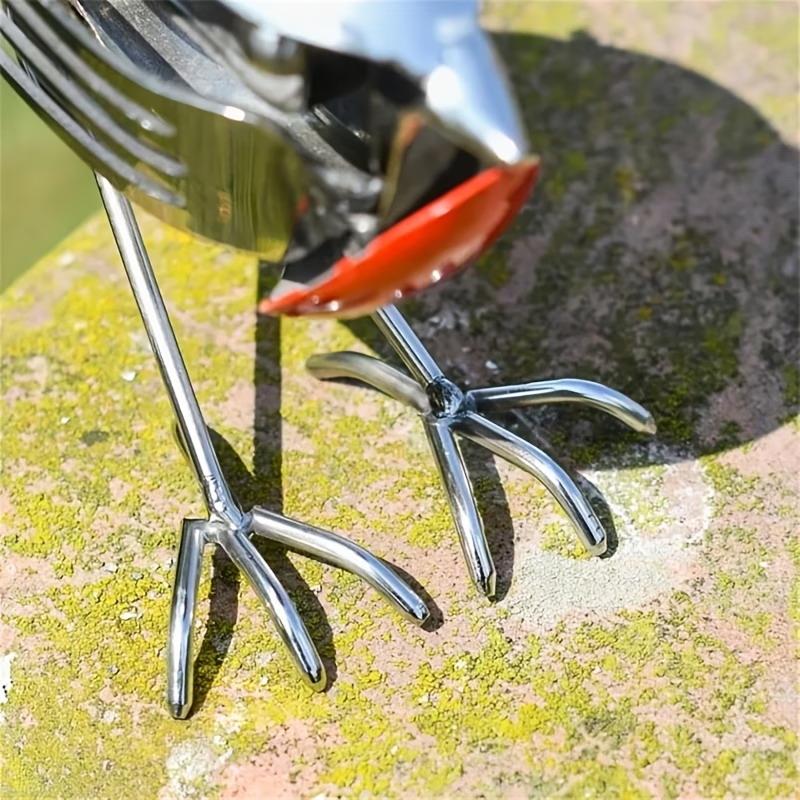 Scultura Artistica in Rottame di Mockingbird Statua di Uccello Fatta a Mano Decorazione Unica per la Casa per Giardino, Patio, Scrivania d'Ufficio, Artigianato Decorativo