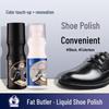 Black/Brown Colorless Liquid Leather Shoe Polish with Sponge - Nourishing Oil & Stain Remover - Portable Travel Size