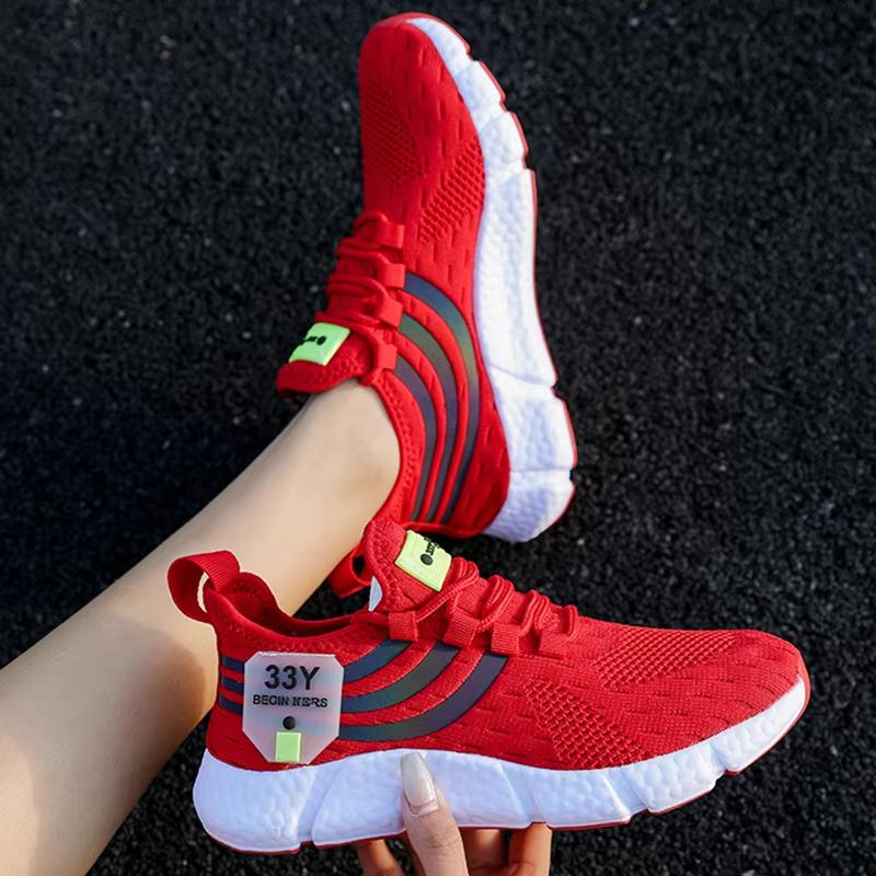 Women'S Hiking Shoes Lightweight Cushioning Mesh Breathable Running Shoes Women'S Comfortable Soft Soled Sports Casual Shoes