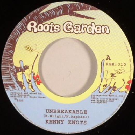

7inch Record KENNY KNOTS / BOB SKENG - Unbreakable / Tek Caution RGR010 Roots Garden 2009 UK Reggae, Ska & Dub Used