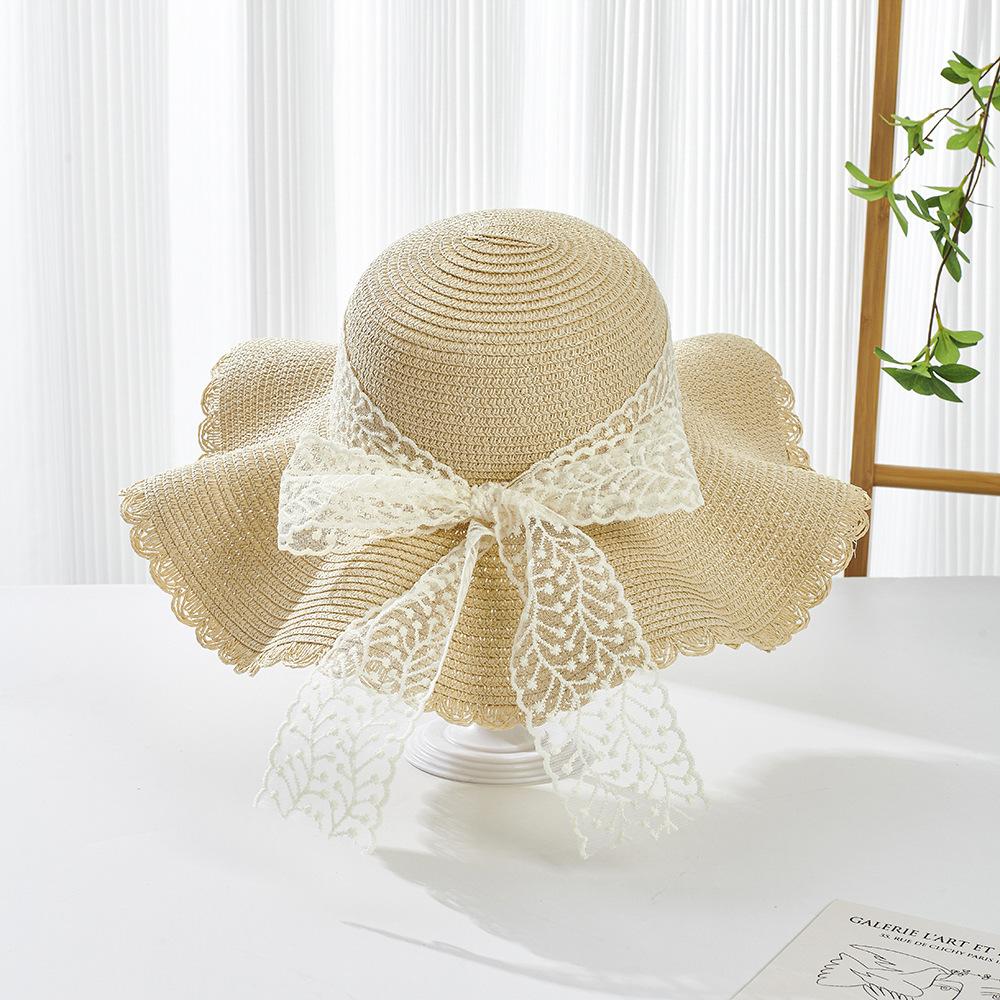 Kids Girls Flower Summer Caps Fashion Children Sunscreen Sun Hat Straw Hat Bag for Beach Baby Accessories for 2-8 Years Kids