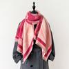 Niche Simple Style Warm Thickened Scarf Women'S Winter Advanced Sense Large Shawl Student Scarf Women