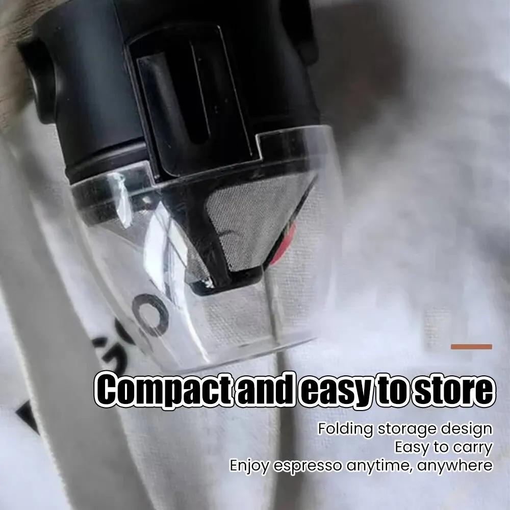 Home Angel Portable Coffee Filter Cup Double Layer Filter Foldable Hand Rinse Stainless Steel Coffee Filter