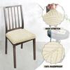 1-6Pcs Stretch Leaf Pattern Chair Seat Covers Splash Proof Removable Cushion Protectors