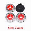 4Pcs 75mm ABS  Car Wheel Center Hubcaps For Mercedes Benz W211 W205 Hub Caps W213 W203 C218 A207 CLA CLS Automotive Accessories CL1