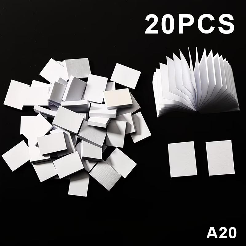 20-200Pcs Miniature Blank Books For Dollhouse, Small Page-Turning Books Portable Notepad Drawing Journaling Quick Notes