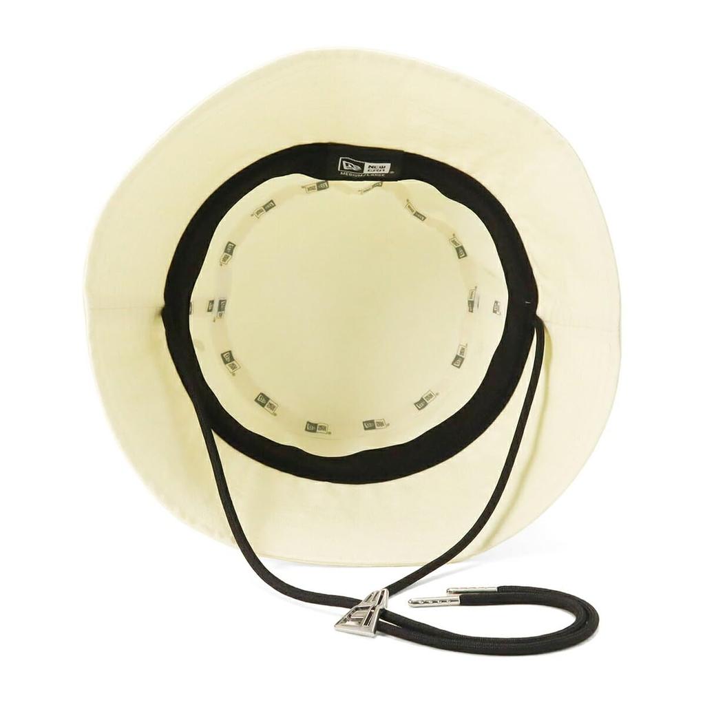 New Era Bucket 01 Sailor Brim Cord Strap Bucket Hat (14109568) (Ivory/M/Men's, Women's)