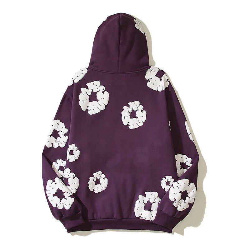 Americká ulica Hip Hop Bavlna Potlač Ležérna Voľná Mikina s Kapucňou, Pár Štýl