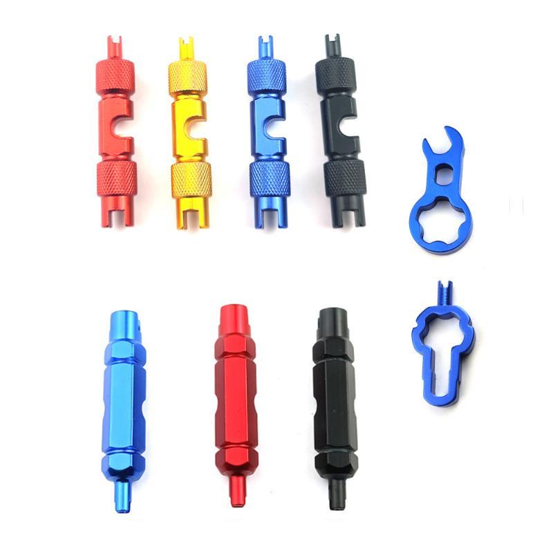 Portable 3-in-1 Bike Valve Core Remover 1Pcs Multifunctional Wrench Spanner Tool for Cross-country Cycling Trip Tire Repair