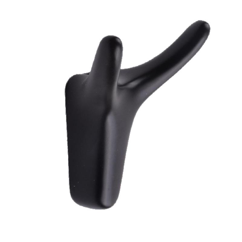 Aluminum Alloy Door Hook: Single/Double Wall, Bathroom & Kitchen Clothes Hanger