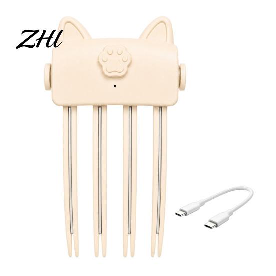 Hair Styling Gadget Electric Heated Volume Clip, Rechargeable Volumizing Clip for Bangs Styling, Root Lifter Fine Flat Comb with 2 Heat Settings Fast
