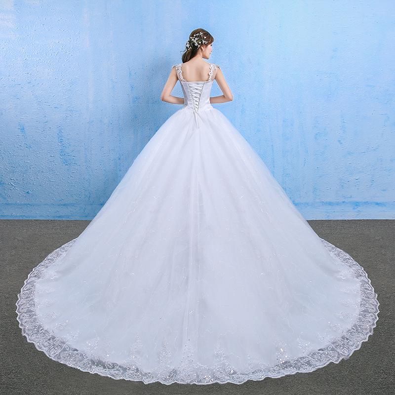 2025 Plus Size Lace Dreamy Wedding Dress for Women - Off-the-Shoulder, Long Train, French Style, Spring/Summer