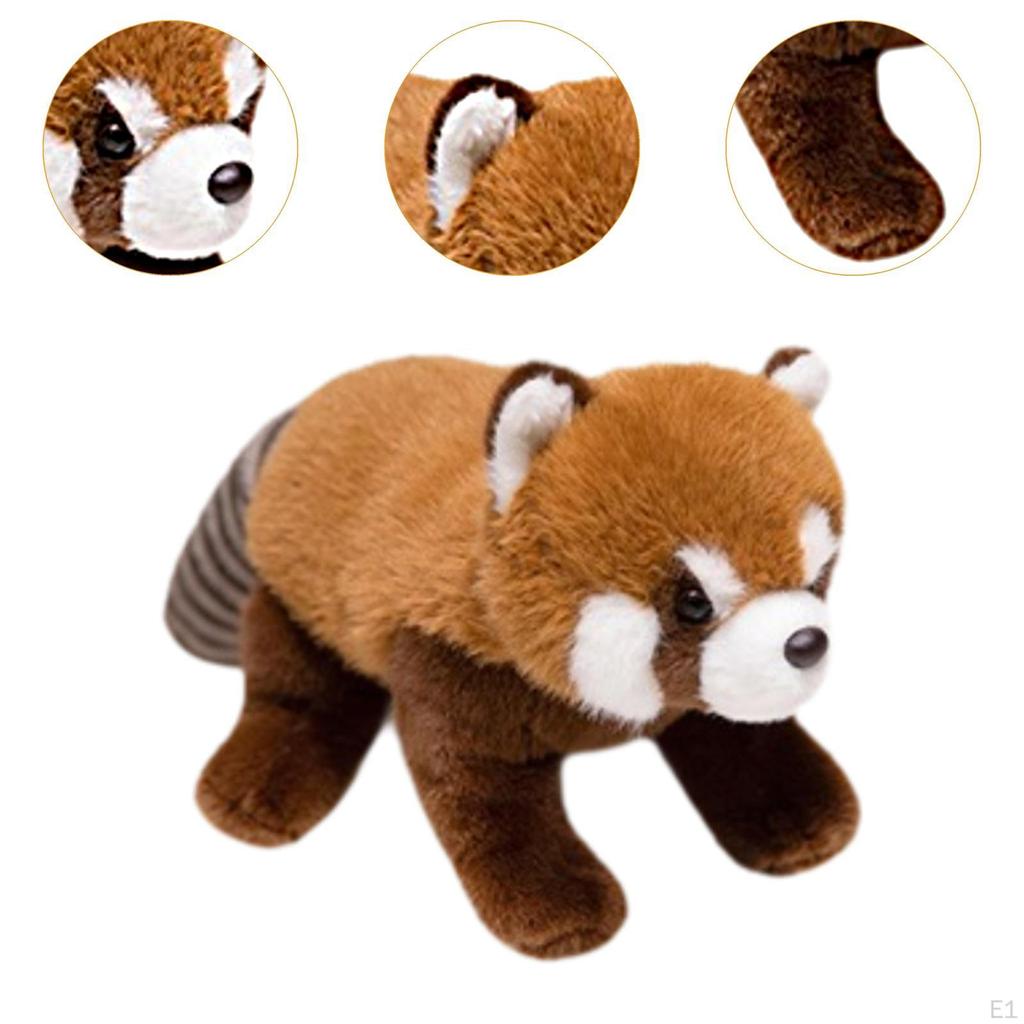 Cute Raccoon Plush Toy Girl Animal Soft Adorable Realistic Stuffed for Bedding