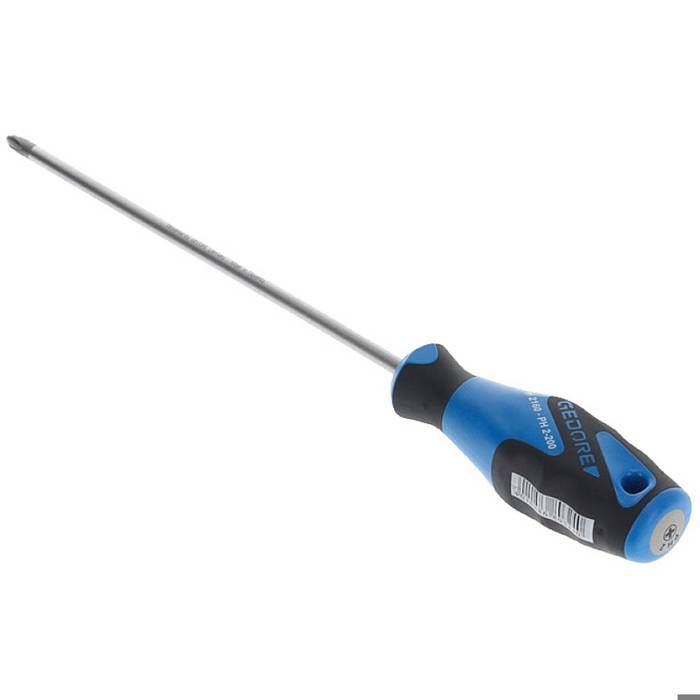 Gedore 2160 PH 2-200 6683890 Phillips Screwdriver PH 2 Blade Length: 200 Mm DIN ISO 8764