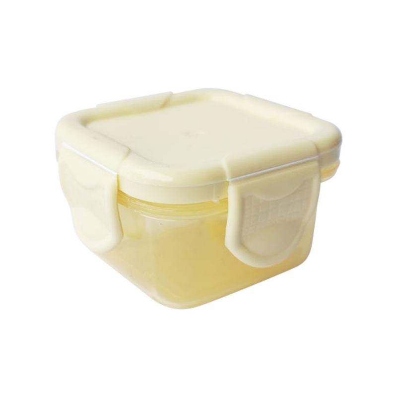 4pcs/set 60ml Dispensing Crisper Box Food Grade Thickened Sealed Pet Food Box Baby Food Storage Box Toddler Kids Snack Container
