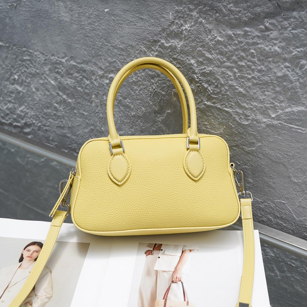 Leather premium handbag 2025 new spring and summer mini crossbody shoulder pillow bag underarm bag
