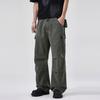 New American outdoor tooling casual pants men's summer tide brand loose straight paratrooper pants mid waist
