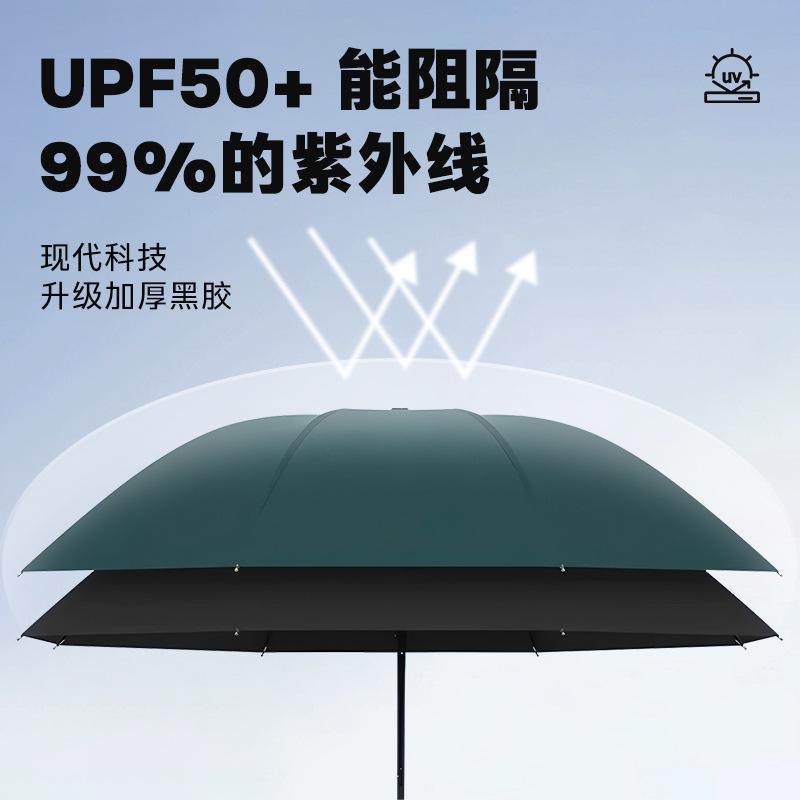 Umbrella automatic umbrella large double folding umbrella sunny and rainy female thickened reinforced umbrella men
