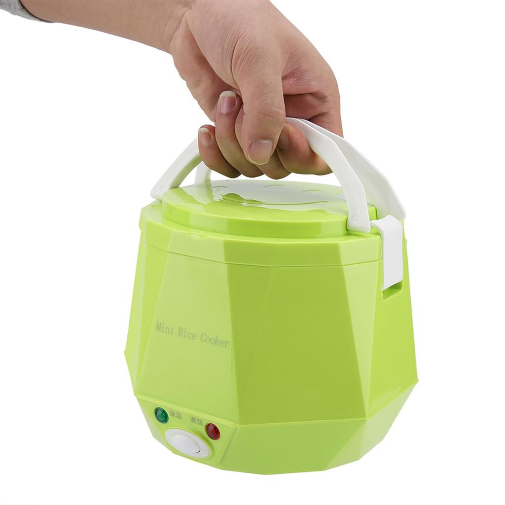 24V 140W 1.3 L Electric Portable Multifunctional Rice Cooker Food Steamer for Truck(Green)