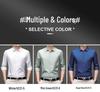 Men's Solid Color Iron-Free Stretch Korean Style Slim Fit Long Sleeve Business Casual Shirt - White