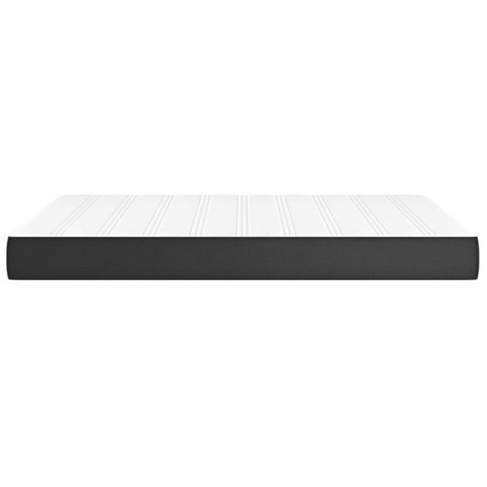 347782 vidaXL Pocket Spring Bed Mattress Black 140x190x20cm Faux Leather