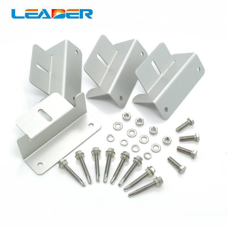 

Z-подібний алюмінієвий сплавний кронштейн для сонячних панелей для будинків на колесах та яхт