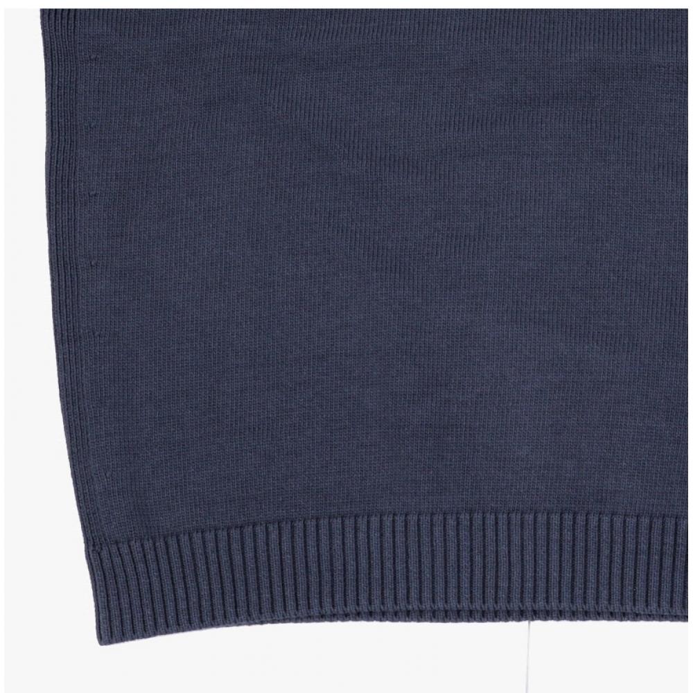 MaiSon KitSune Bold Fox Head Patch Polo Men S Knit Om00202kt1099