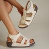 Summer New One Line Belt Versatile Platform Muffin Light Casual Fashion Women's Sandals