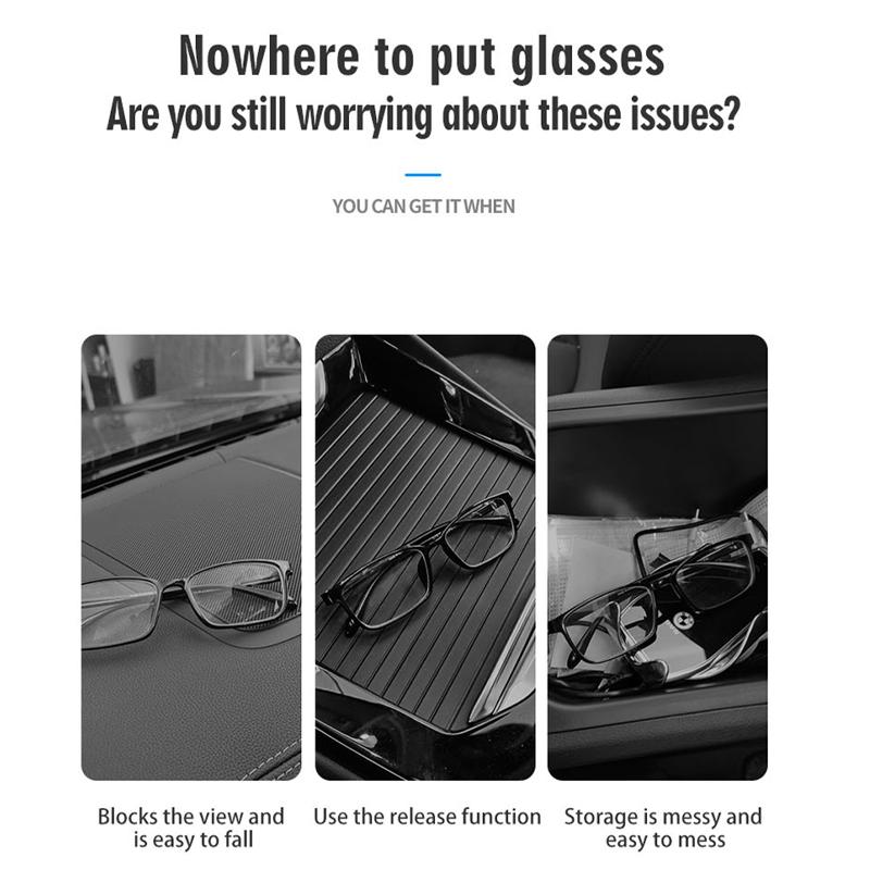 Car Sun Visor Glasses Box Sunglasses Clip Card Ticket Holder For BMW Mini Works Cooper F54 F55 F56 F57 F60 R50 R52 R53 R55 R56