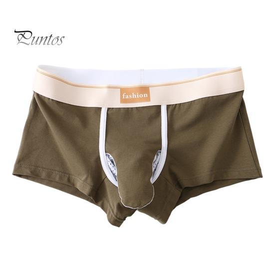 Pánské boxerské kalhotky Sloní nos Samostatný design Šortky Spodní prádlo Patchwork Barva Odvádějící vlhkost Neomezující pánské spodní prádlo