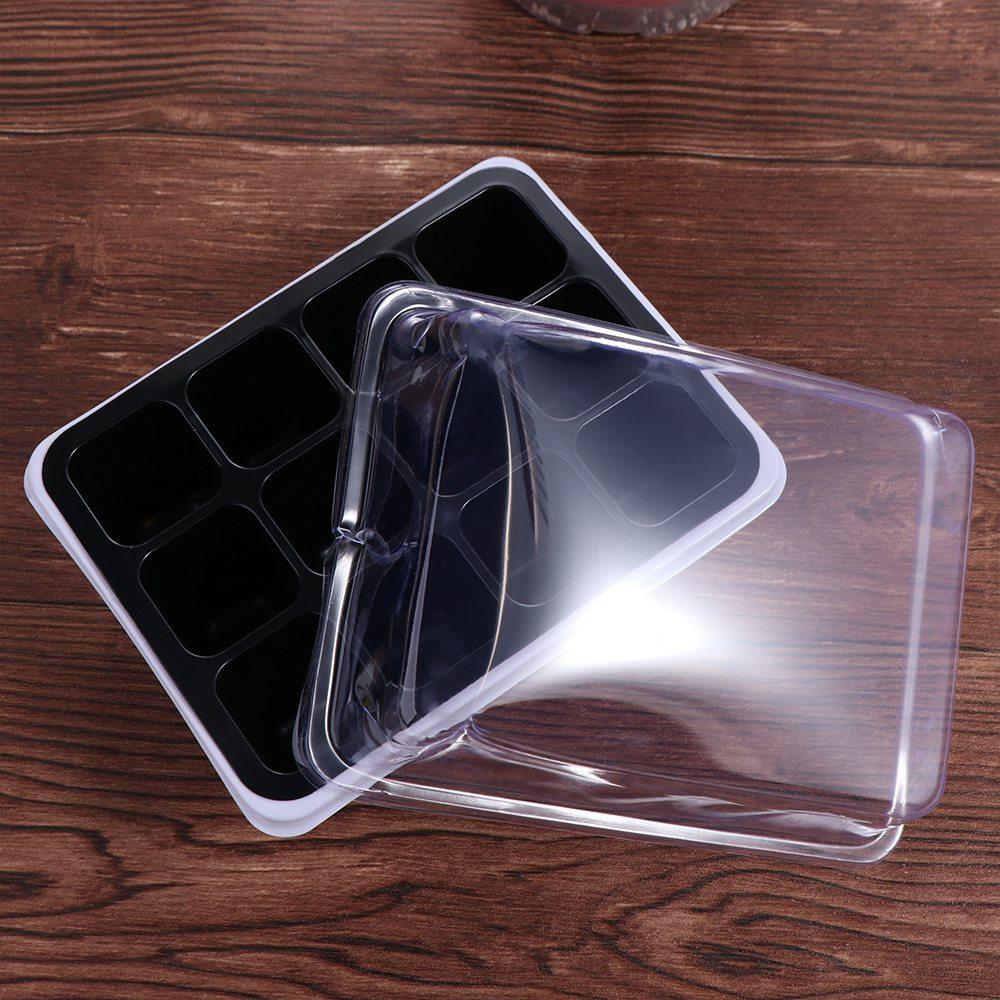 White Portable Nursery Box Set Breathable Plant Seedling Tray Germination Box  Bonsai