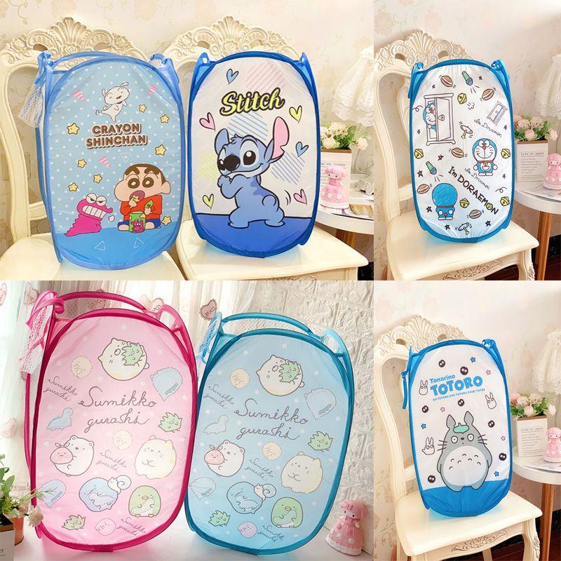 Cute Cartoon Patterned Stitch Sumikkogurashi Foldable Laundry Hamper For Easy Organization