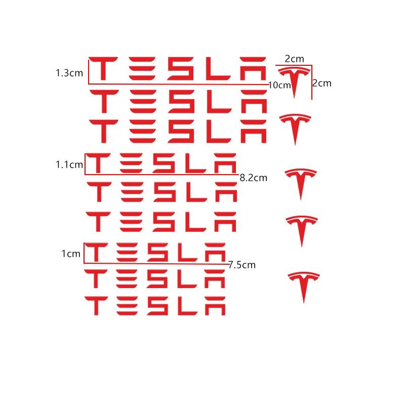 

Автомобильная наклейка Tesla 9 шт. Наклейка на суппорт автомобиля Термостойкая наклейка Декоративная наклейка из ПВХ Наклейка Автоаксессуары Для Tesla Mo
