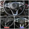 Kolfiberfärg För Mercedes Benz A B C E CLA CLS GLA GLC GLE GLS Klass 2016 2017 2018 Bilratt Dekorativ Ramlist