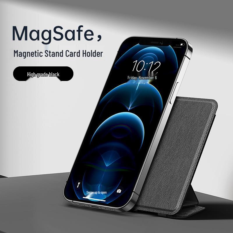 MagSafe Leather Magnetic Card Holder Clip for iPhone 13/14/15/16/17