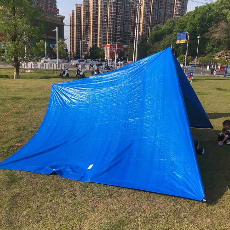 PE Waterproof Tarpaulin Garden Large Tarp Rainproof Sunshade Net Canopy Camping Shed Sunshelter Truck Tarp Cover Pergola 4Colors