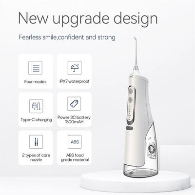Irygator doustny USB Akumulatorowy irygator do wody Przenośny strumień wody do zębów Zbiornik na wodę 310 ml Wodoodporny środek do czyszczenia zębów Podróż