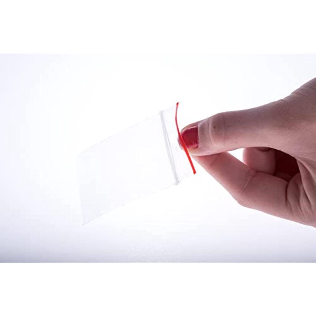 Reißverschlusstasche | Transparente Plastiktüte | Transparente Zellophan-Reißverschlusstasche | Selbstverschließender Beutel | Kleine Plastiktüte | Verschiedene Stücke (4x6 cm) X 100