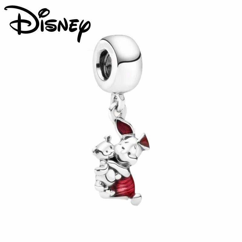 Disney Nový 925 Sterlingové Stříbro Medvídek Pú Steh Tygřík Visací Korálek fit Originální Náramek DIY Festival Dárek pro Ženy na Večírek