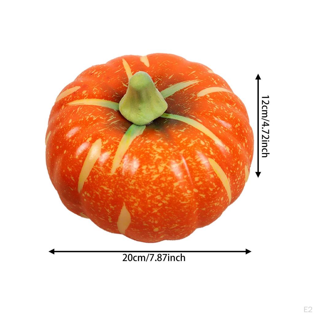 Artificial Foam Pumpkin Lifelike Fall Harvest Decorative for Party Mantel Shelf Tabletop