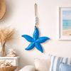 Romantic Nautical Decor Hanging Background Wall Decoration Wooden Starfish Pendants  Living Room