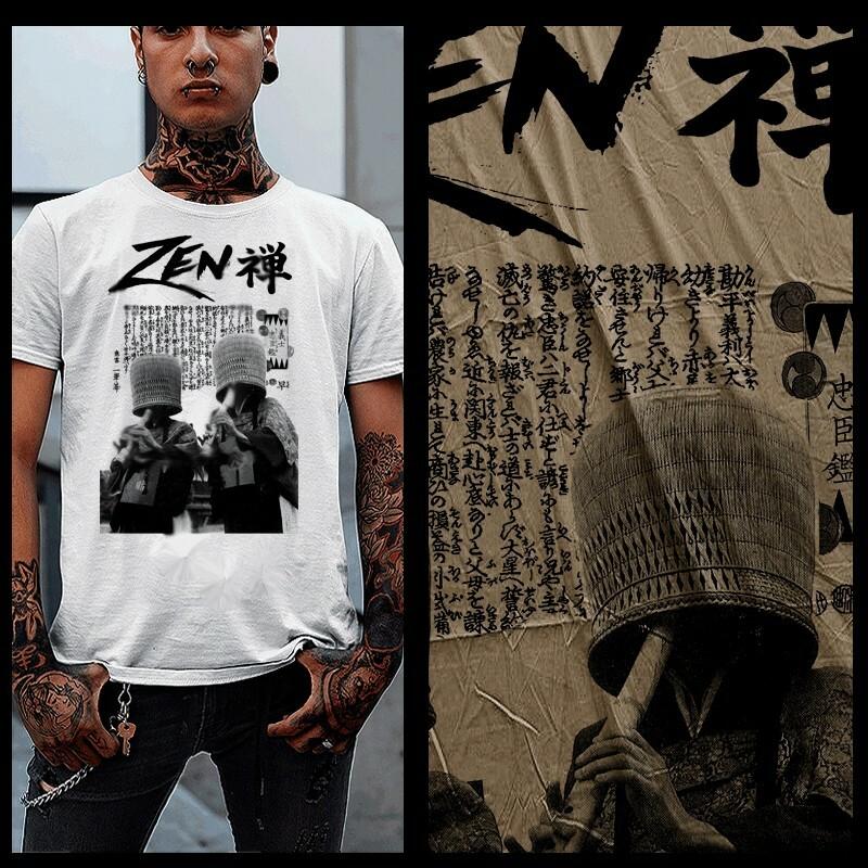 

Yoga t-shirt Zen Meditation relaxation peace deep meditation namaste XL White L