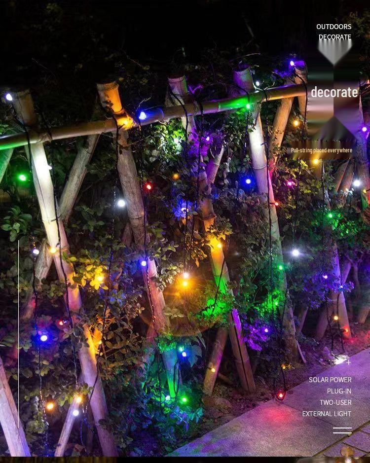 Convenient XL High-Brightness LED Starry String Lights for Christmas, New Year, Courtyard, and Spring Festival Decorations