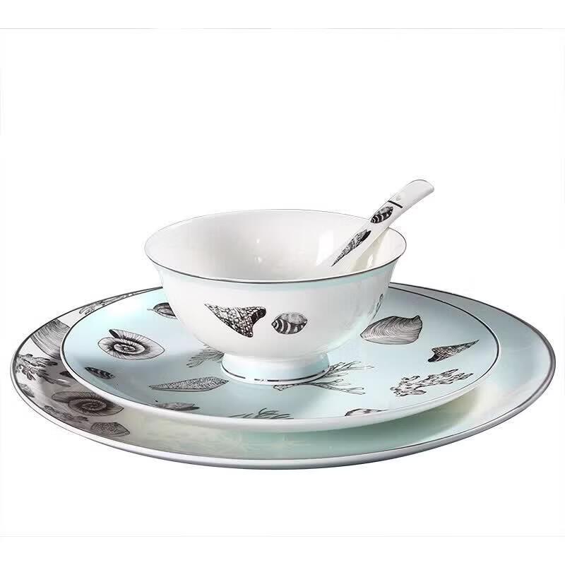 Northern Landscape Starlight Shell Bone China Dinnerware