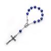 8mm Pearl Finger Rosaries Baptism Rosary Favor Small Rosary with Crosses Party Favor for Communion Baptism Wedding Party