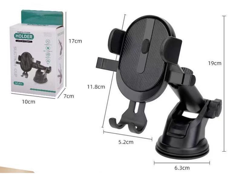 Universal Car & Truck Phone Holder with Suction Cup Mount