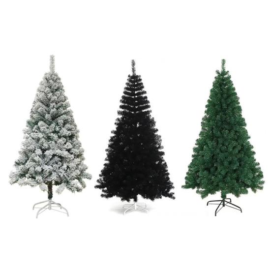 Artificial Christmas Tree with Dense Branches Realistic Spruce Xmas Pine Tree with Metal Stand for Holiday Home Office Decor