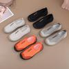 Summer new breathable mesh shoes women's thin flat shoes hollow fashion lightweight one-pedal sports and leisure mesh shoes