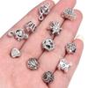 10pcs/lot Alloy Large Holes Beads Simple Pendant Charm Beads Fit DIY Original Bracelet Jewelry Making Accessories