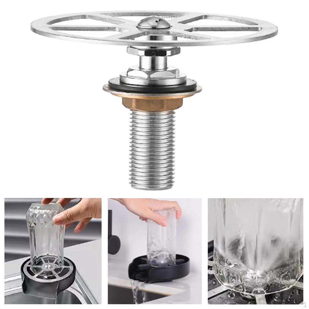 Spălător de pahare din sticlă pentru bar Mașină de spălat sticle automată, Accesorii pentru chiuveta de bucătărie, Mașină de spălat pahare, Curățător de sticle pentru
